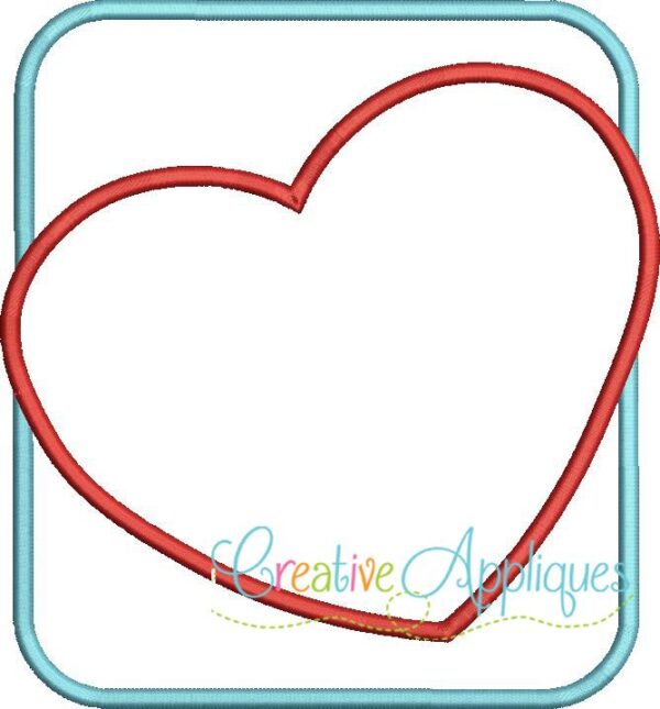 Heart Square Box Applique - Image 2