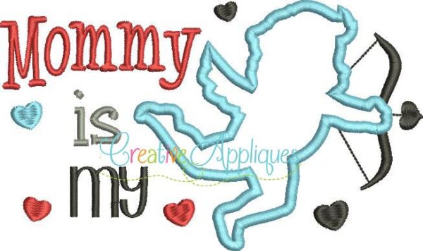 Mommy is my Cupid Applique - Image 2