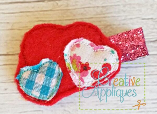 Heart Trio Feltie Design - Image 2