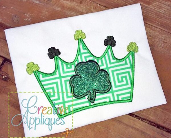 St Patrick's Crown Applique