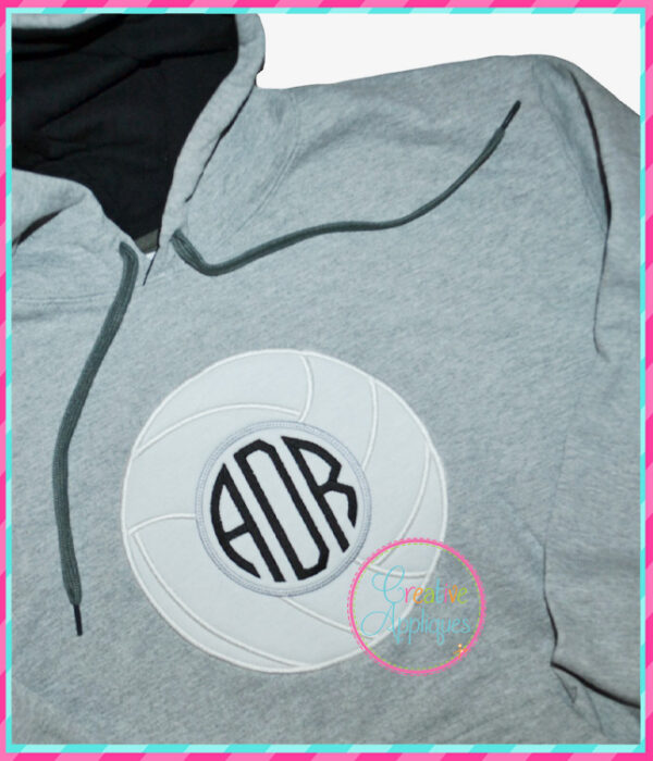 Volleyball Monogram Applique - Image 3