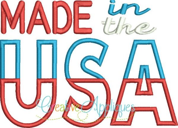 Made in the USA Applique - Image 2