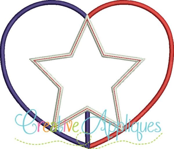 Heart Star Applique - Image 2