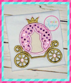 princess-carriage-cinderella-embroidery-applique-design-creative-appliques