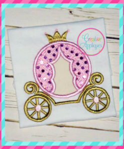 princess-carriage-cinderella-embroidery-applique-design-creative-appliques