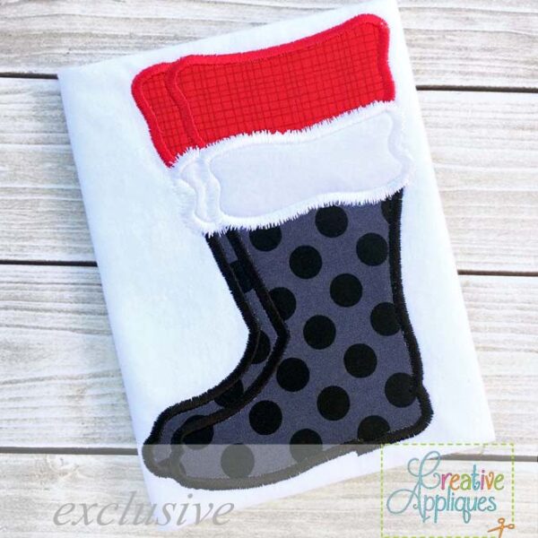 Santa Boots Applique