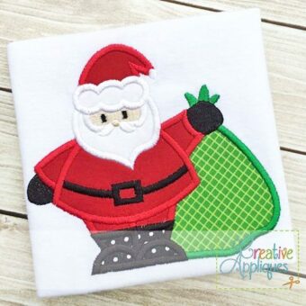 Santa With Bag Applique - Creative Appliques