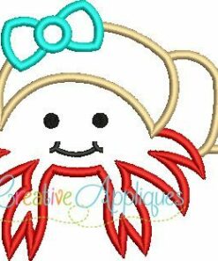 Hermit-Crab-Girl-sand-crab-applique-design