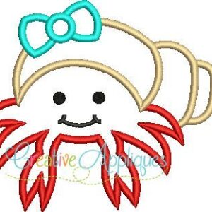 Hermit-Crab-Girl-sand-crab-applique-design