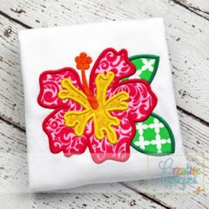 hibiscus-applique-design