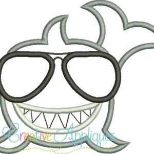 Shark-glasses-Sunglasses-smiling-happy-embroidery-applique-design