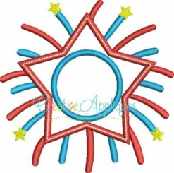 star-firework-firecracker-monogram-embroidery-applique-design