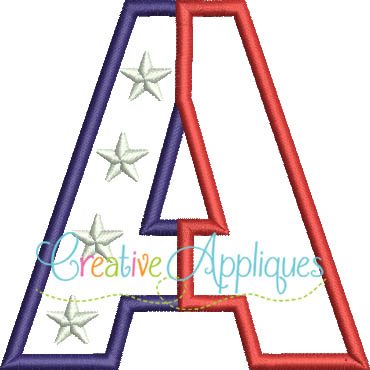 patriotic-split-stars-flag-alphabet-applique-embroidery