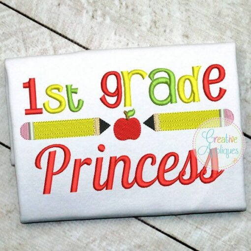 1st-first-grade-princess-embroidery-design