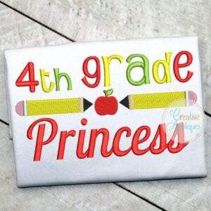 4th-fourth--grade-princess-embroidery-design