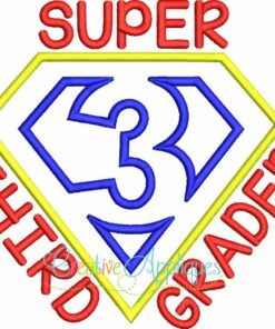 super-hero-3rd-third-grader-embroidery-applique-design