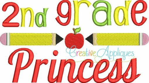 2nd-second-grade-princess-embroidery-design