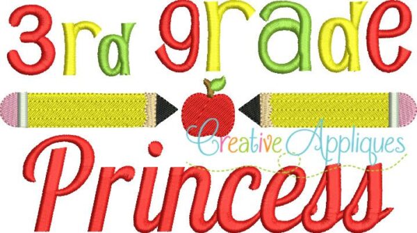 3rd-third-grade-princess-embroidery-design