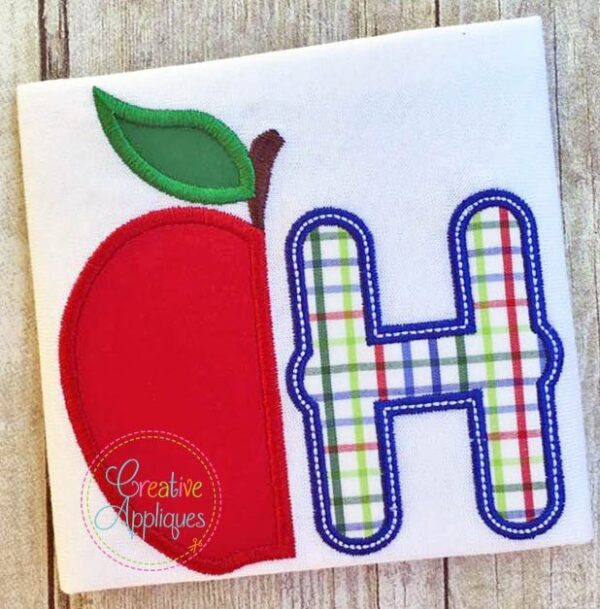 Apple Alphabet Applique