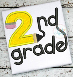 2nd-second-grade-pencil-embroidery-applique-design