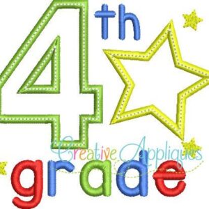 fourth-4th-grade-star-embroidery-applique-design