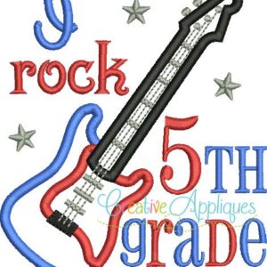 i-rock-fifth-5th-grade-embroidery-applique-design