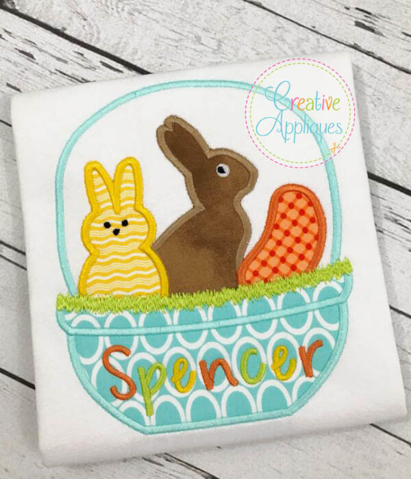 Easter Basket Candy Applique