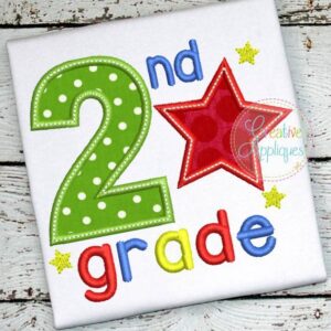 second-2nd-grade-star-embroidery-applique-design