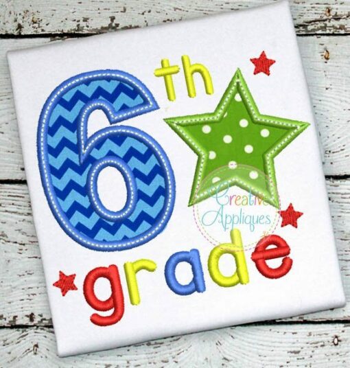 sixth-6th-grade-star-embroidery-applique-design