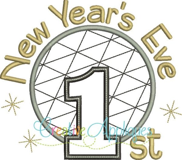 1st New Year's Eve Applique - Image 2