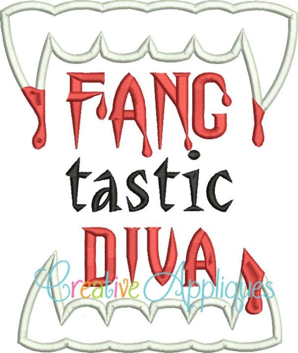 fang-tastic-diva-embroidery-applique-design