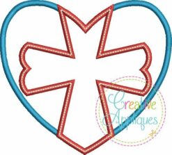 Heart-Cross-embroidery-applique-design