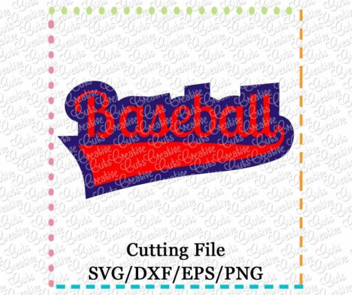baseball-cutting file-svg-dxf-eps