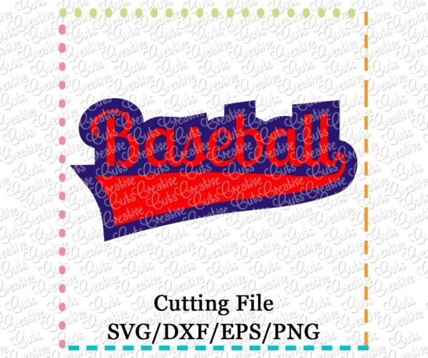 baseball-cutting file-svg-dxf-eps