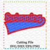 swimming-cutting file-svg-dxf-eps