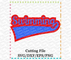 swimming-cutting file-svg-dxf-eps