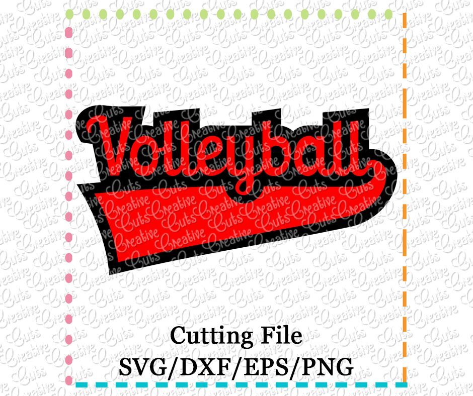 volleyball-cutting file-svg-dxf-eps