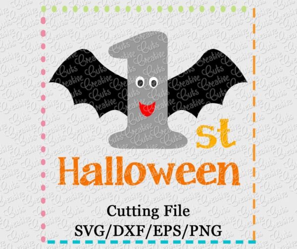 1st-halloween-bat-SVG-cut-cutting-file