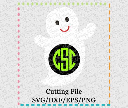 ghost-monogram-svg-dxf-eps-cut-cutting-file