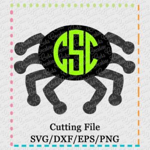 monogram-spider-svg-dxf-eps-cut-cutting-file