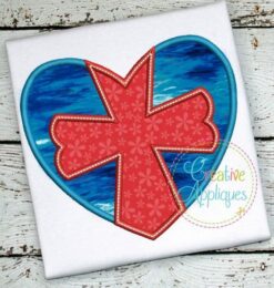 Heart-Cross-embroidery-applique-design