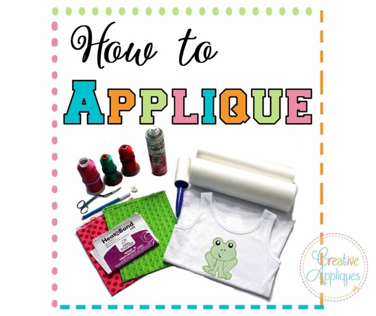 HOW TO APPLIQUE INSTRUCTIONS