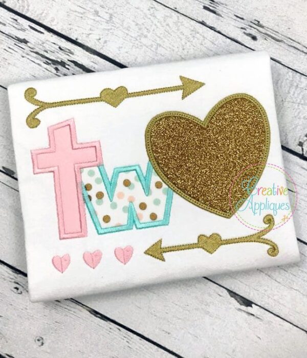 Two Heart Applique