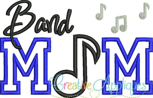 band-mom-music-note-embroidery-applique-design