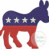 democrat-donkey-miniature-fill-stitch-embroidery