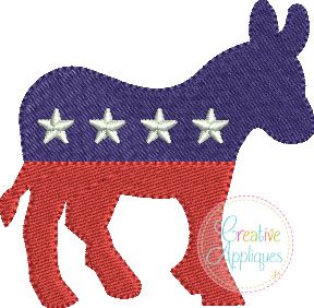 democrat-donkey-miniature-fill-stitch-embroidery