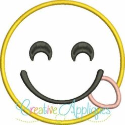 emojismiling-happy-tongue-out-embroidery-applique-design