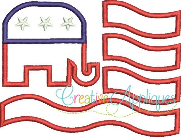 flag-elephant-republican-embroider-applique-design