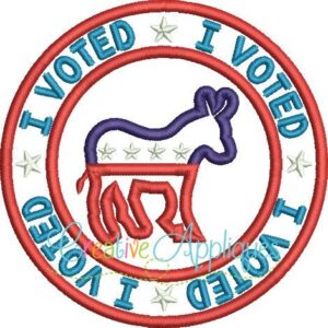 i-voted-donkey-democratic-embroidery-applique-design