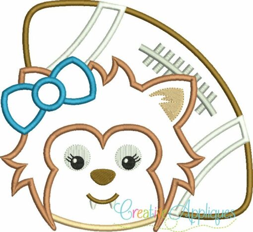 wolf-girl-football-mascot-embroidery-applique